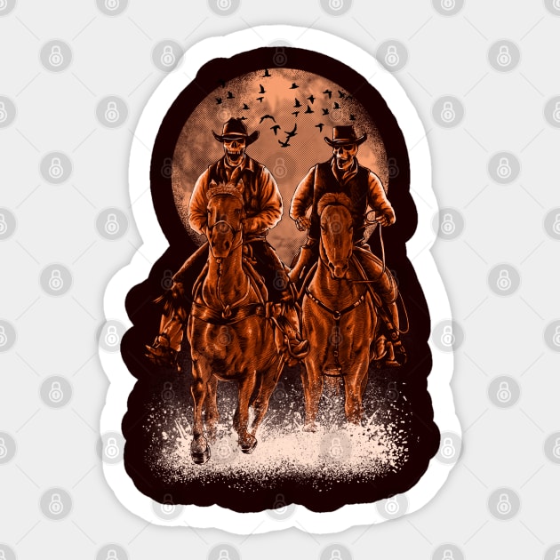 horse riding - Come at night Sticker by barmalisiRTB